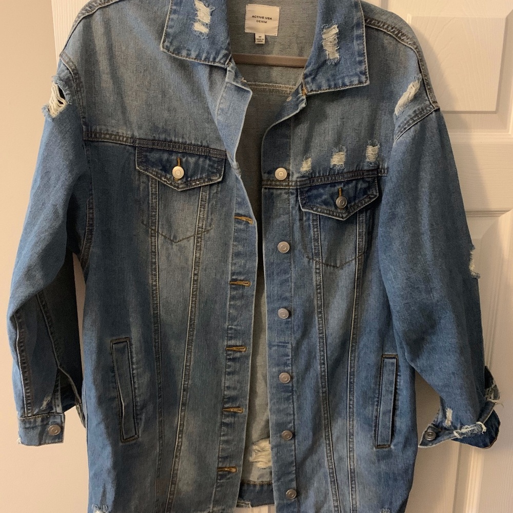 Distressed Jean Jacket